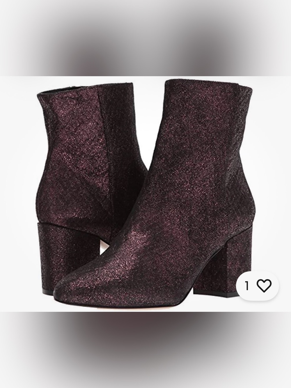 NWOB Lk Bennett Jourdan Loganberry Metallic Ankle Boot size 41 US 10